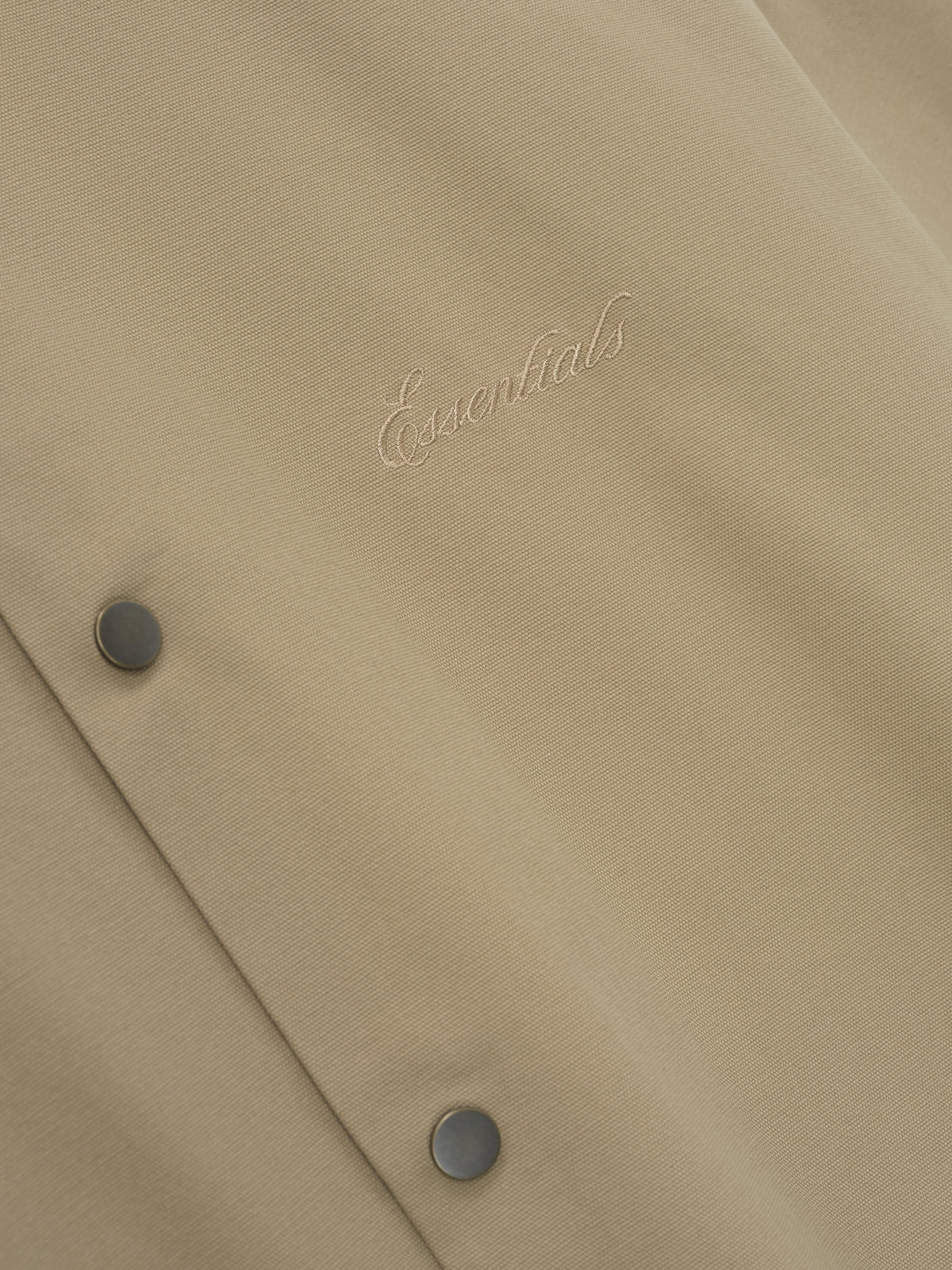 Campera Fear of God Essentials Cotton Canvas Overshirt Dune