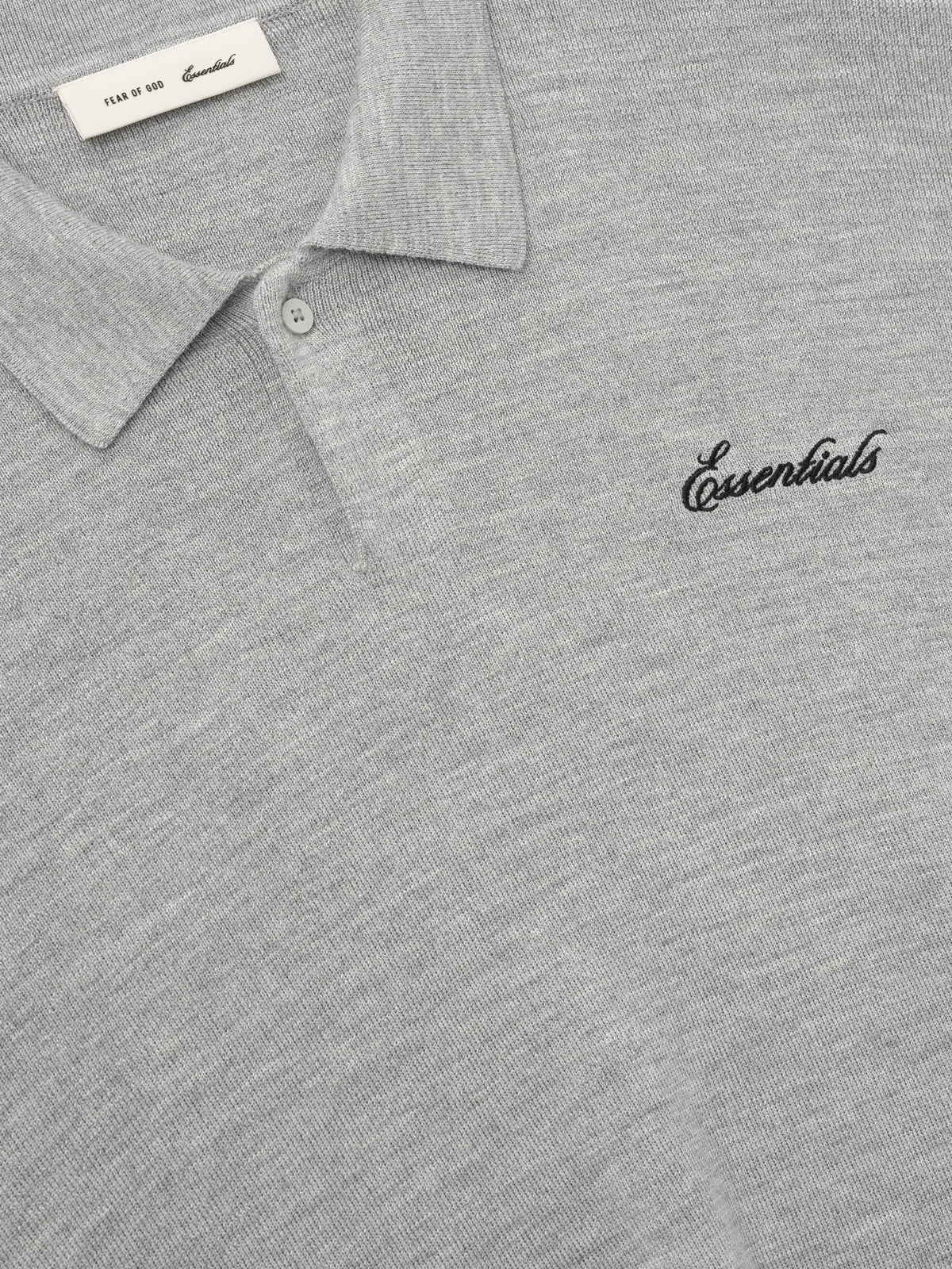 Sweater Fear of God Essentials Signature 3 4 Sleeve 90s Knit Concrete Heather