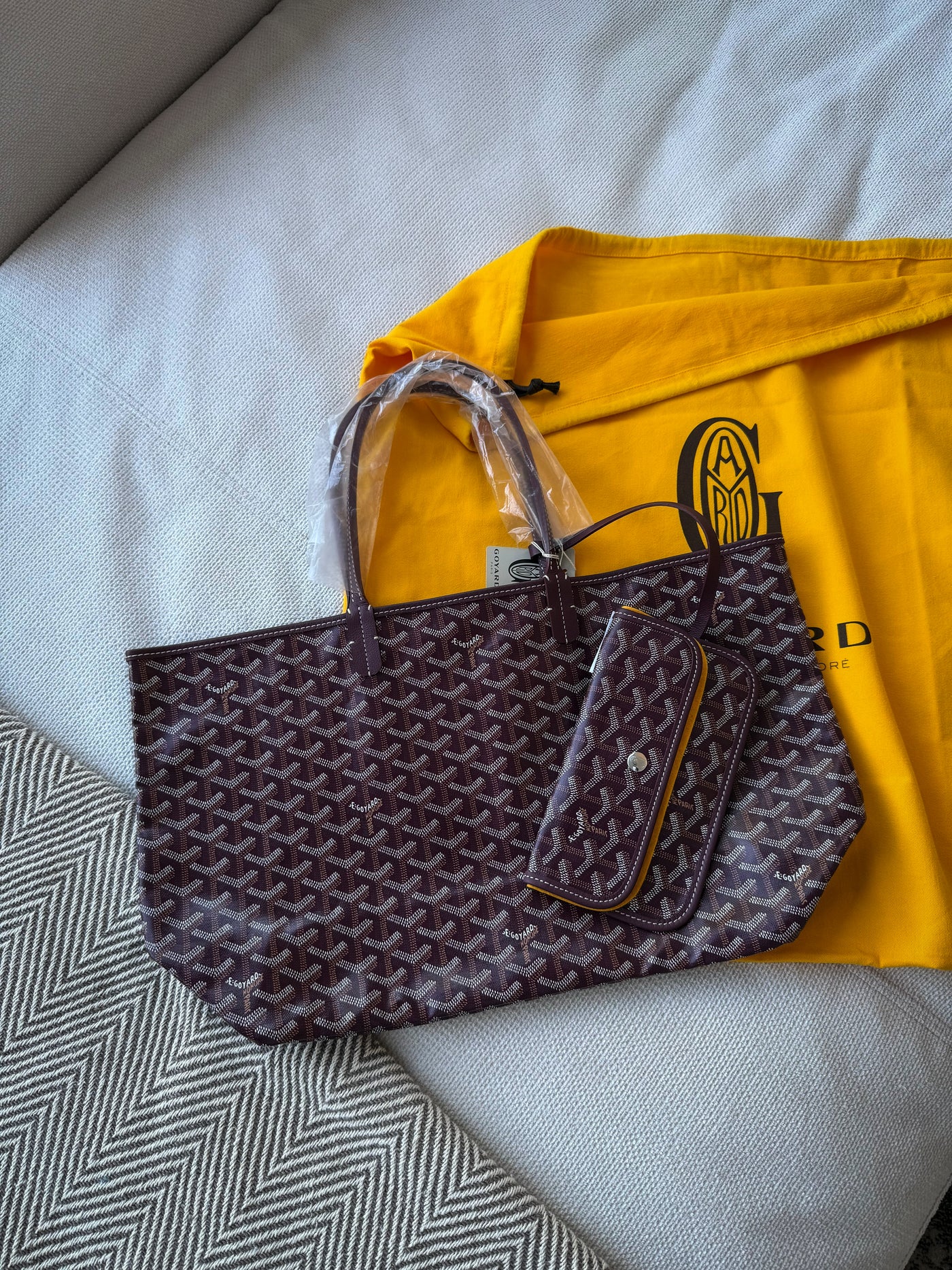 Goyard Saint Louis Tote PM Burgundy