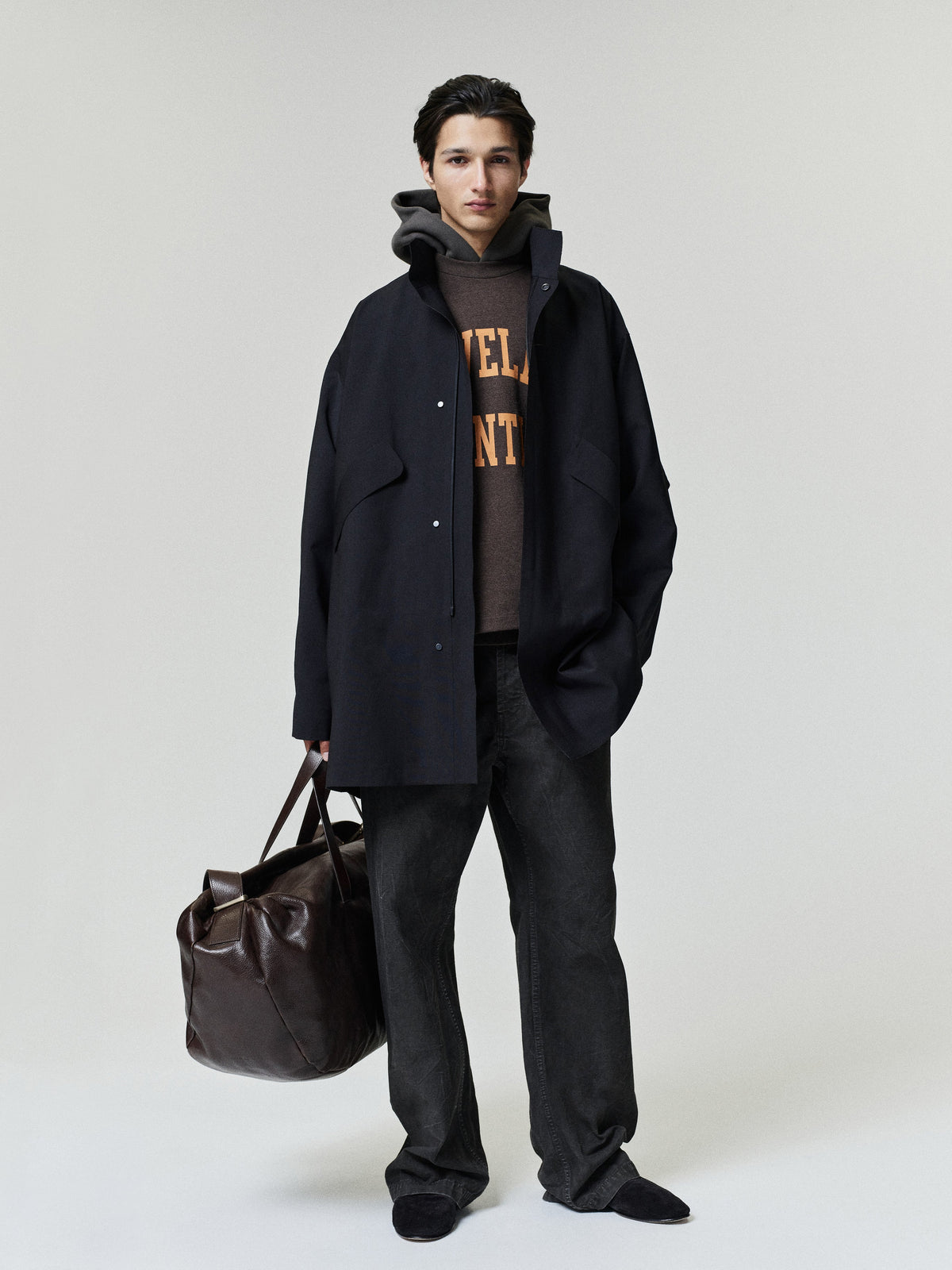 Remera Fear of God Essentials Browns Merch Wood Heather