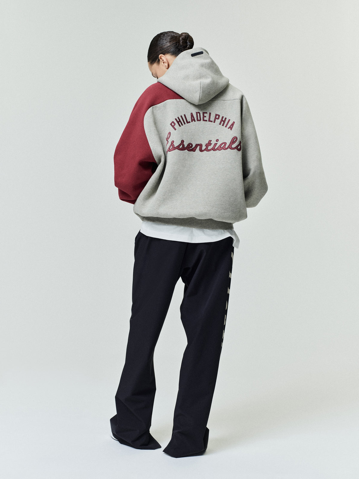 Buzo Fear of God Essentials Phillies Raglan Half Zip Sport Seal Heather/ Cabernet
