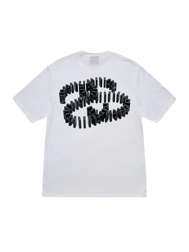 Remera Stussy Dominoes Blanca