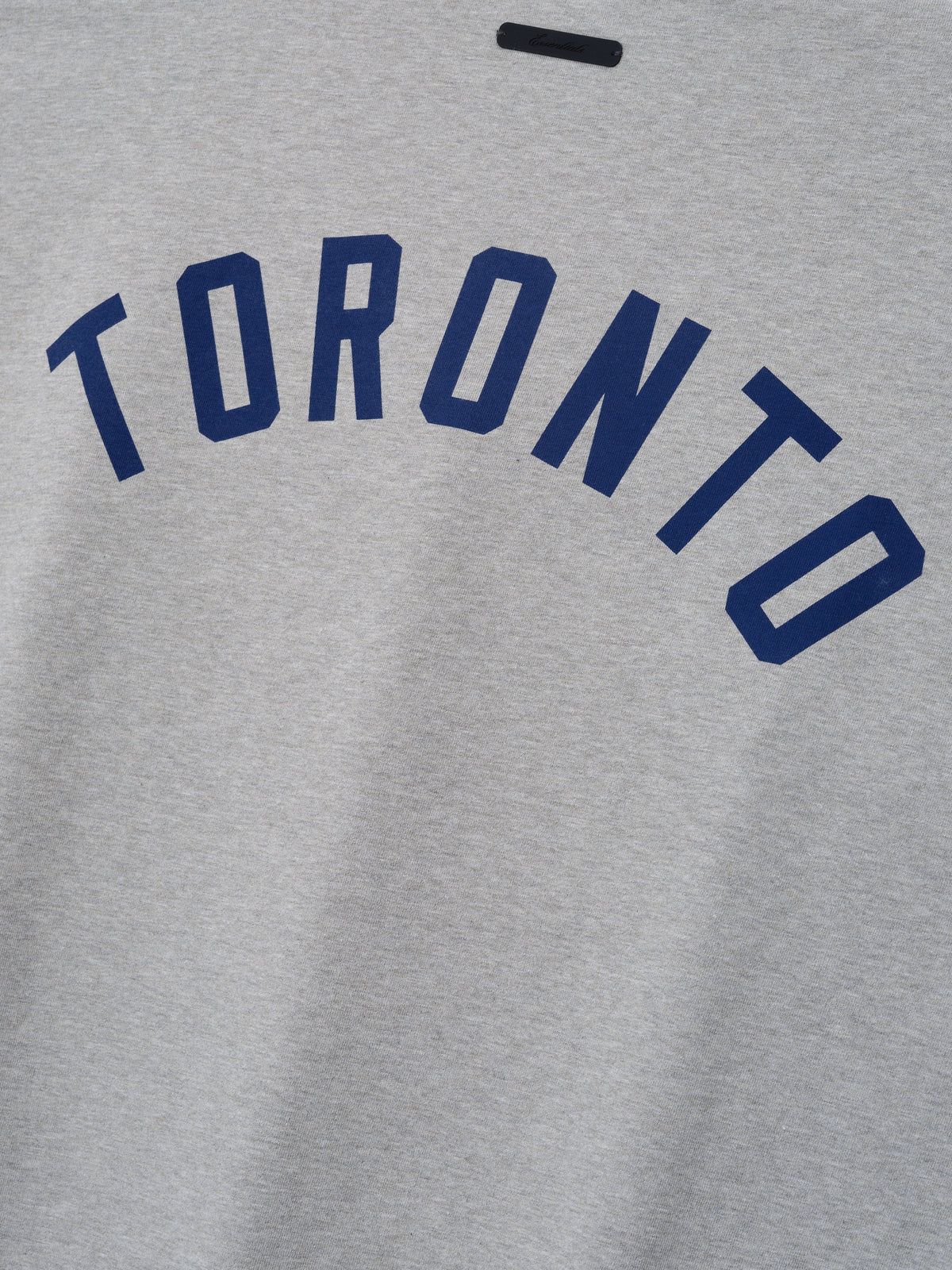 Remera Fear of God Essentials Azul Jays Merch Concrete Heather