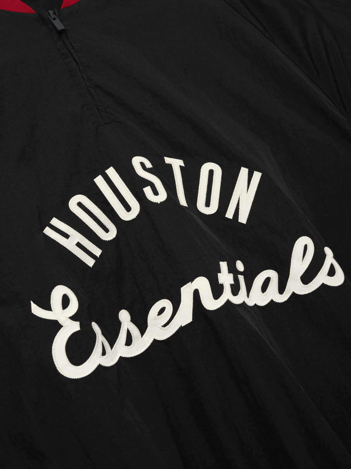 Buzo Fear of God Essentials Astros Half Zip Negro