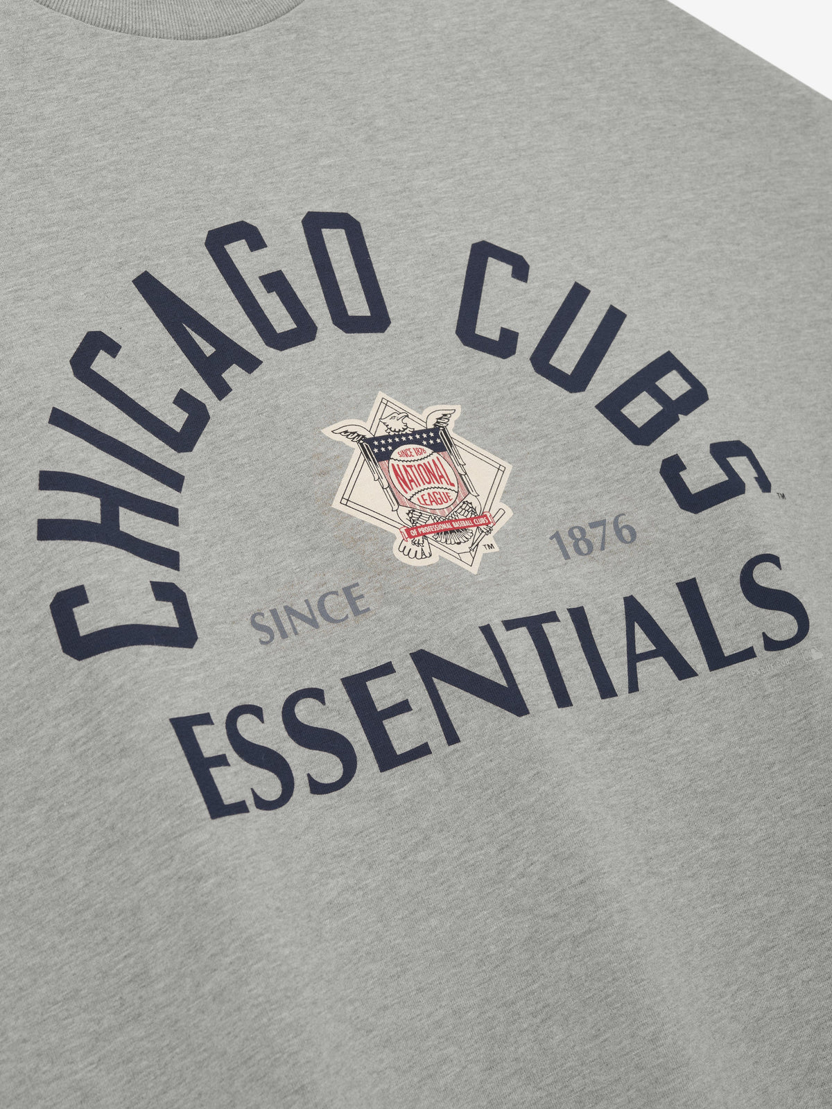 Remera Fear of God Essentials Cubs National League Merch Concrete Heather