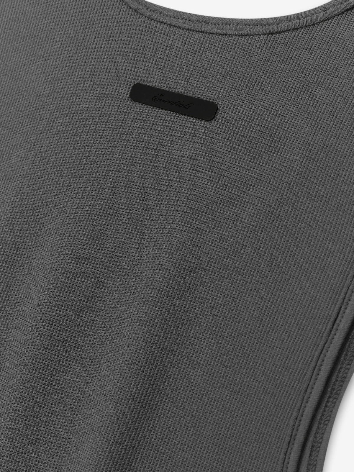 Remera Fear of God Essentials Ribbed Essential Iron Grey