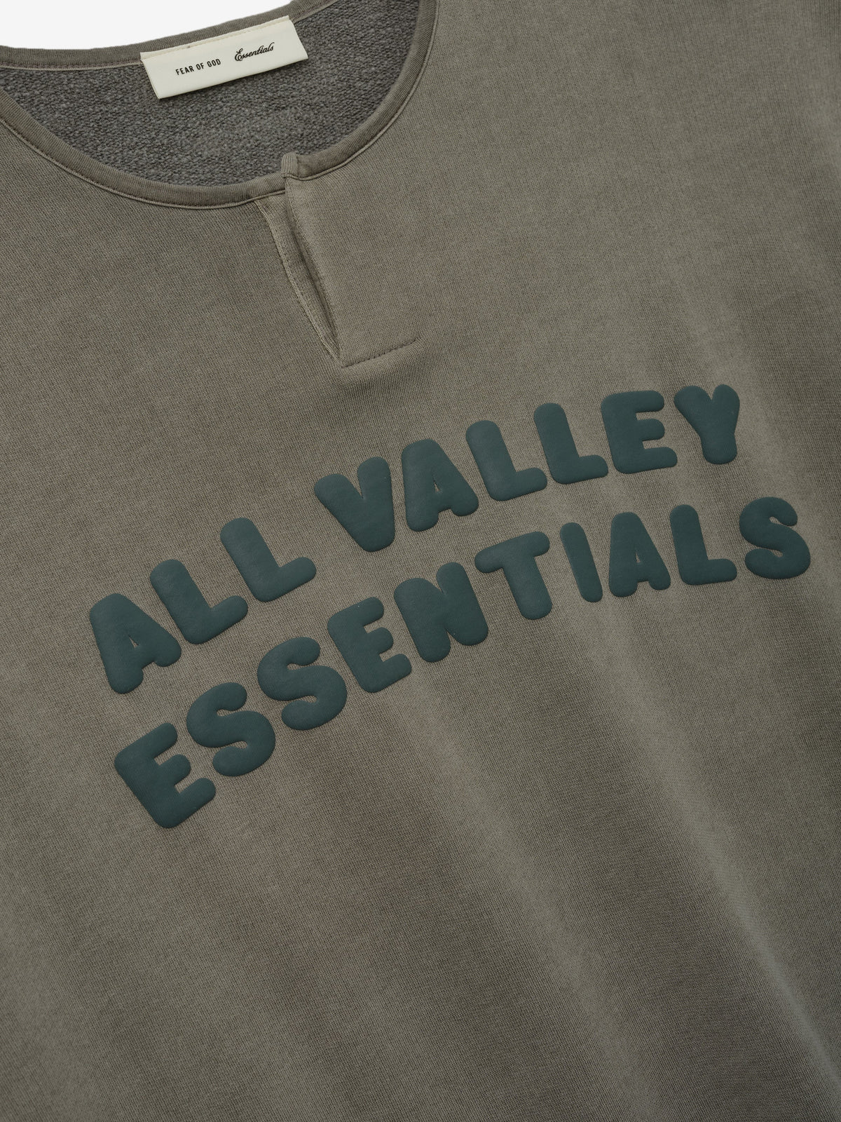 Buzo Fear of God Essentials 3 4 Henley Washed Seal