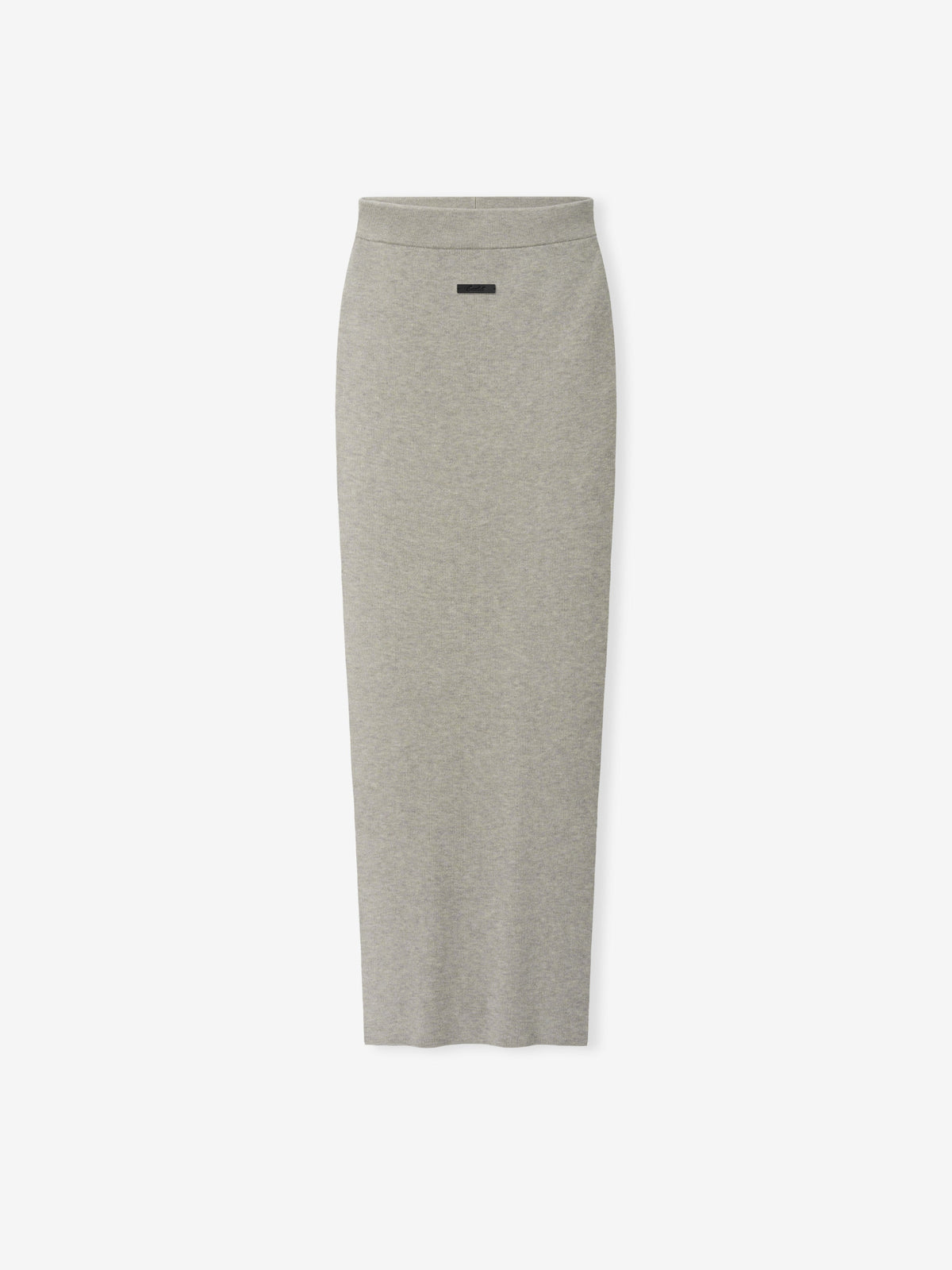 Pollera Fear of God Essentials Rib Knit Long Skirt Pyrite Heather