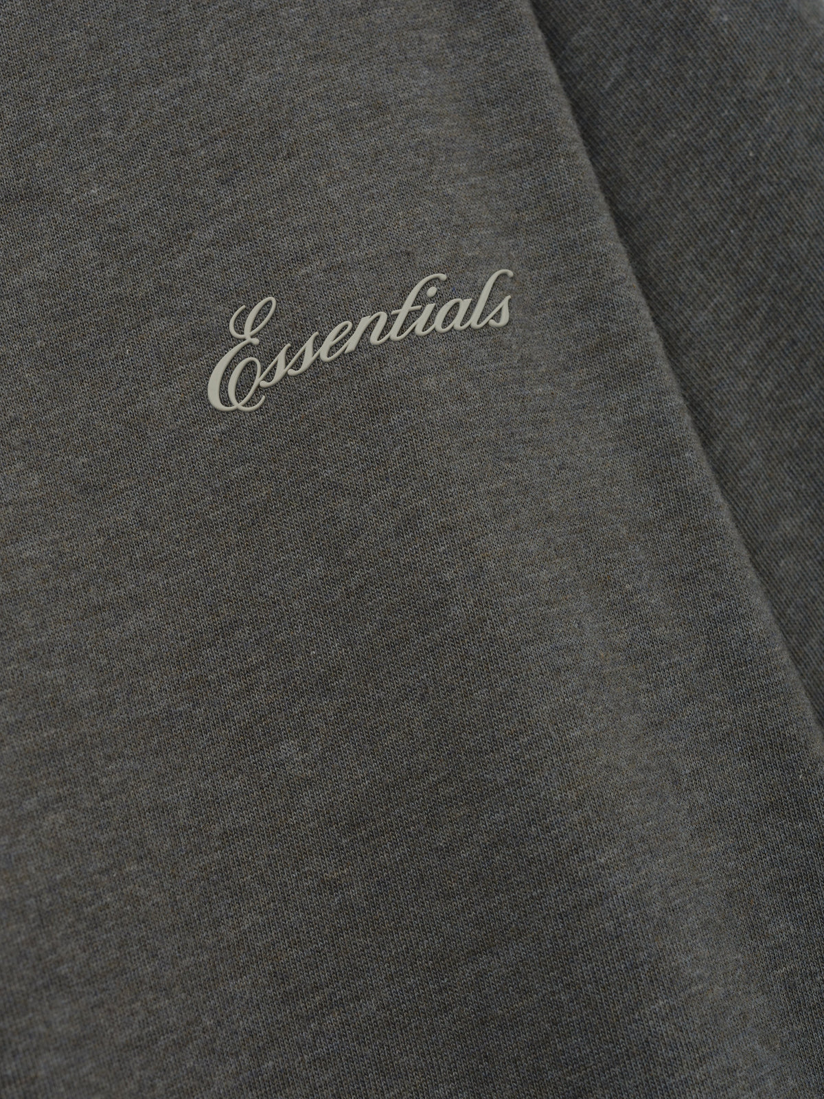 Remera Fear of God Essentials Slim Mock Neck Ash Heather