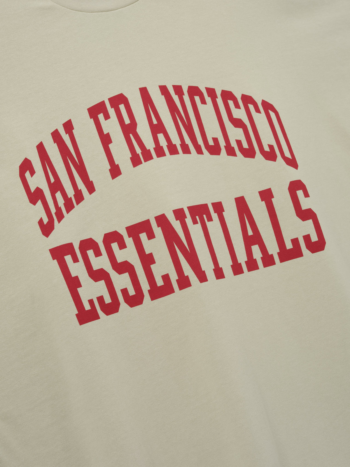 Remera Fear of God Essentials 49ers Merch Sandstone