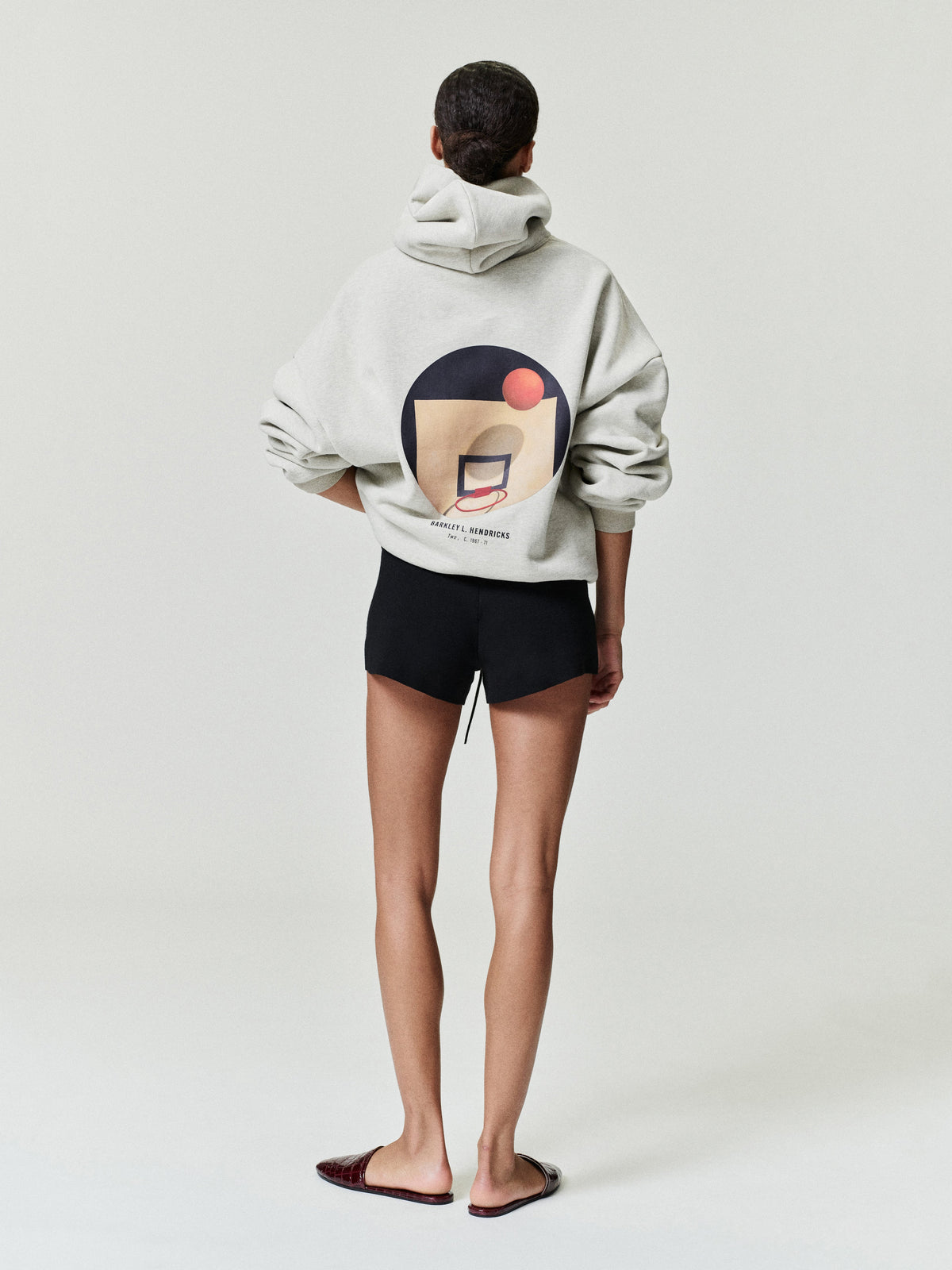 Buzo Fear of God Essentials Nba x Barkley Hendricks 90s Heather Stone W/ Heather Rib