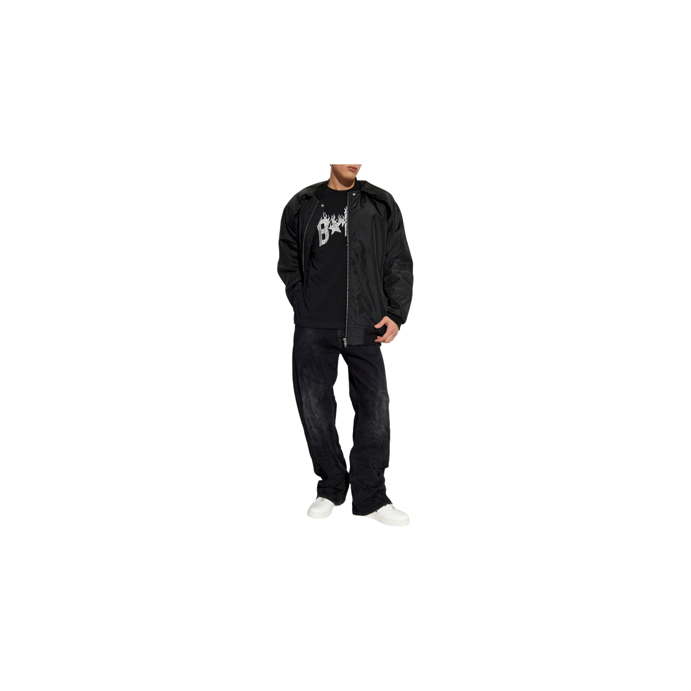 A BATHING APE® Bapesta Flame Logo T-Shirt