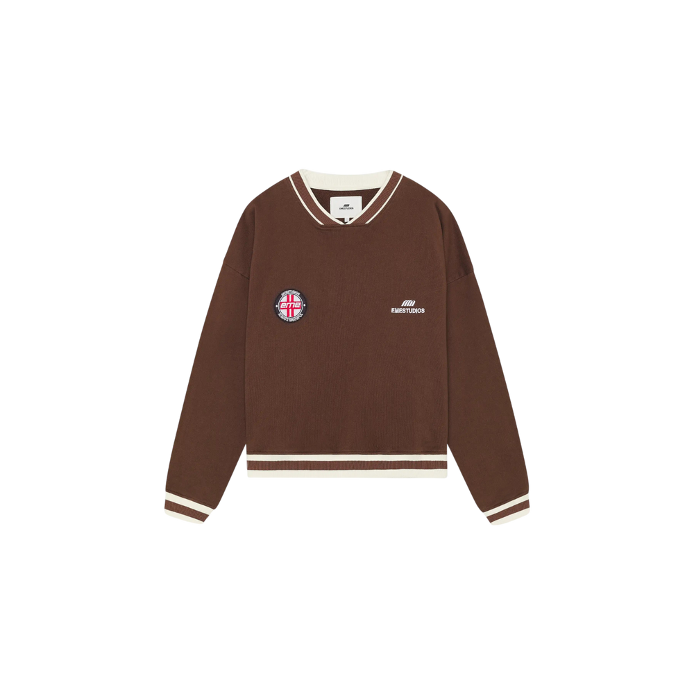 Eme Studios Academy Choco Oversized Crewneck