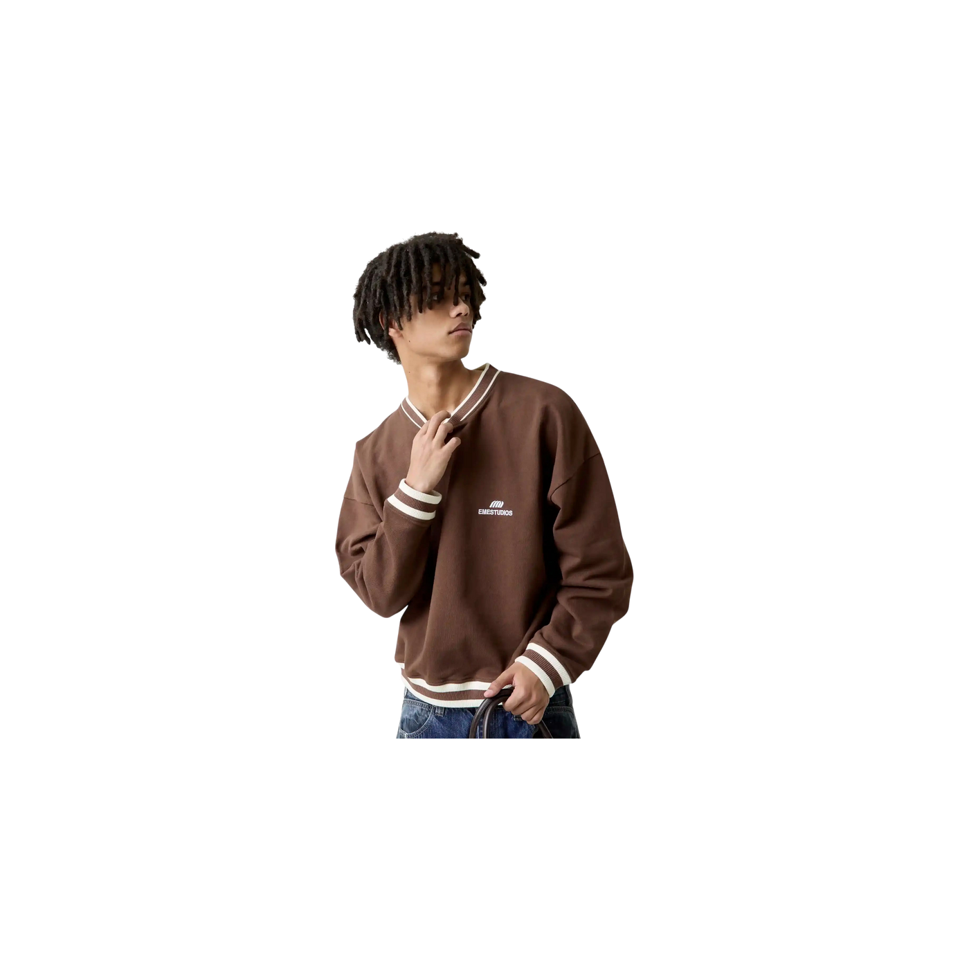 Eme Studios Academy Choco Oversized Crewneck
