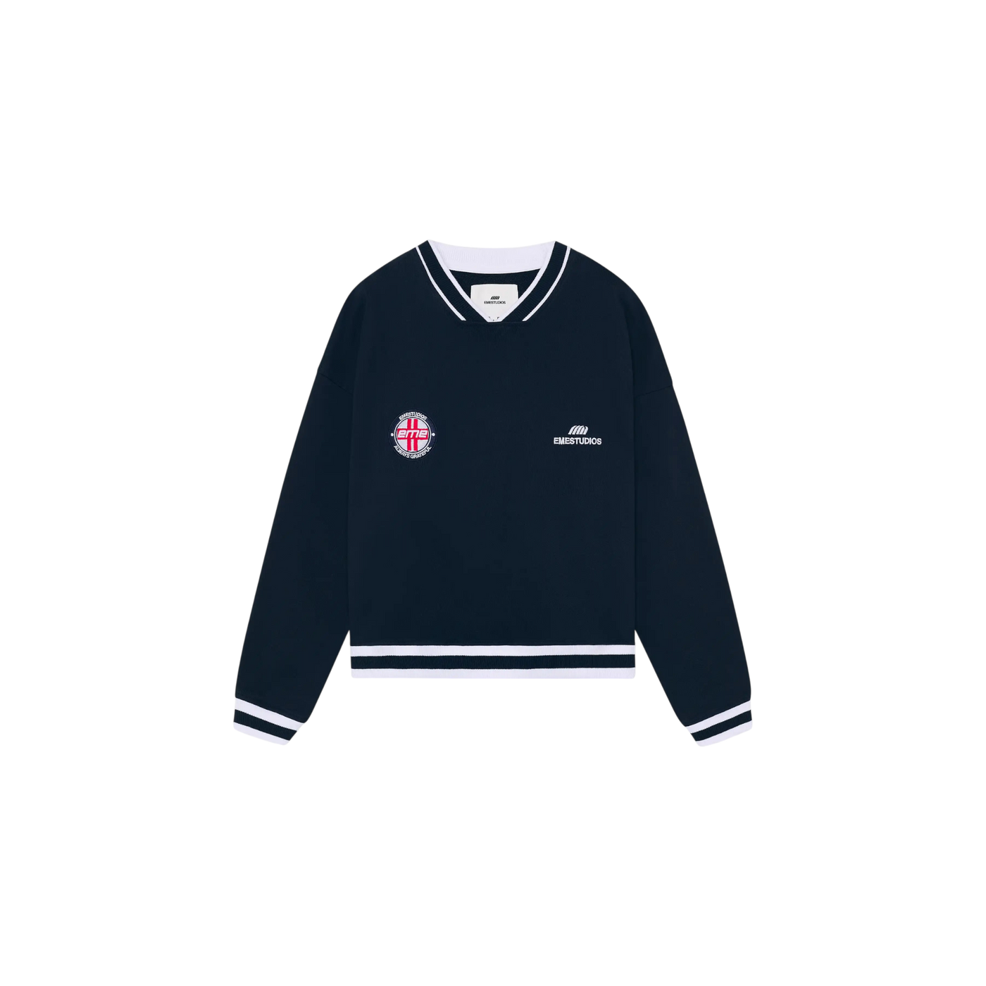 Eme Studios Academy Navy Oversized Crewneck