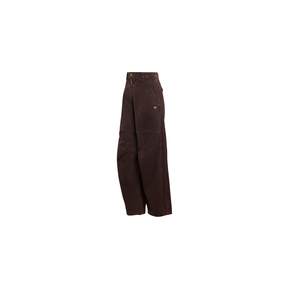 Adidas Canvas Loose Pants Aurora Coffee