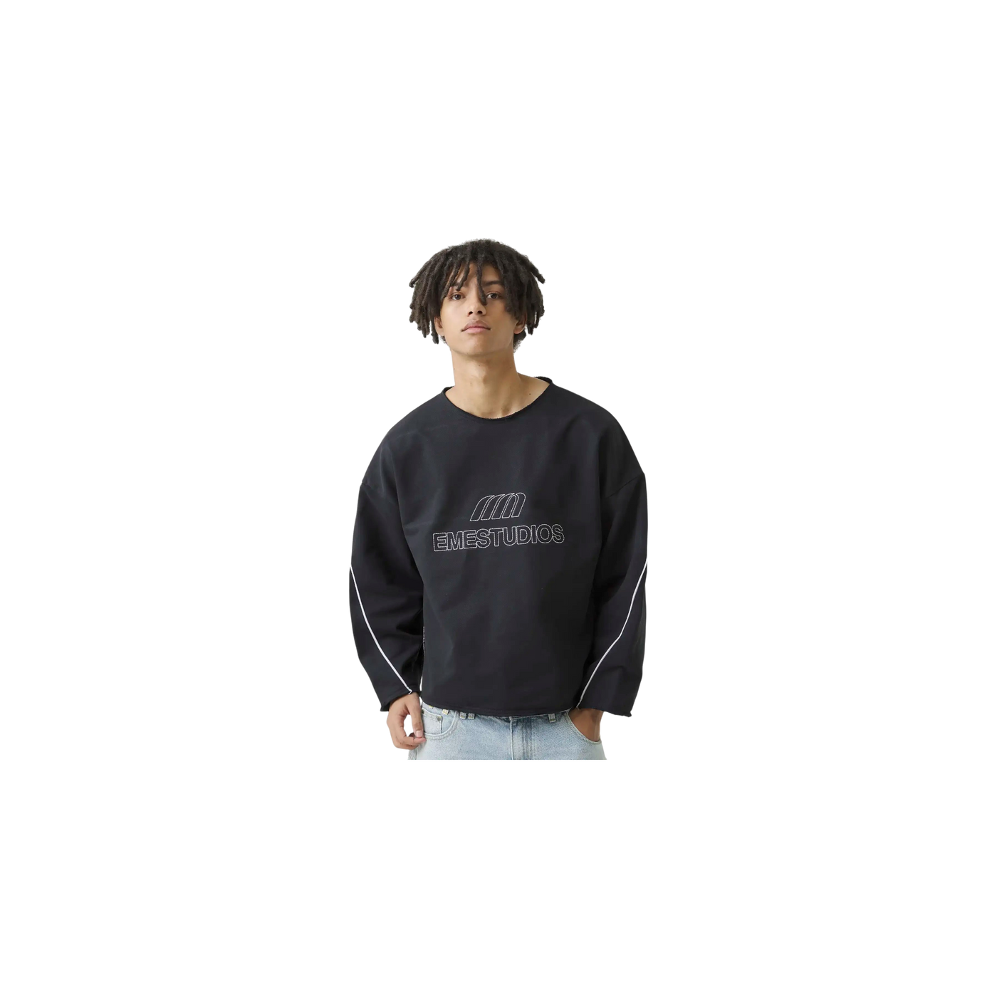 Eme Studios AFK Black Crewneck