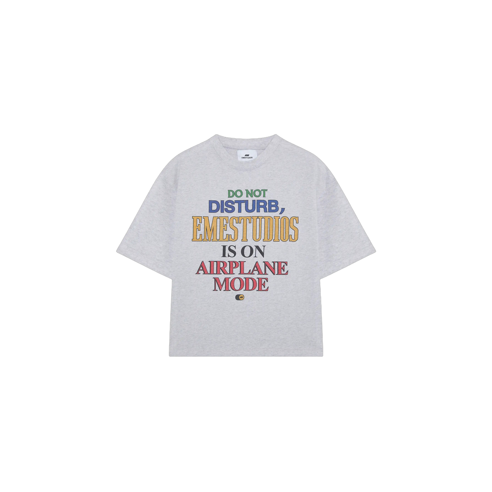 Eme Studios Airplane Mode Heather Grey Oversized T-Shirt