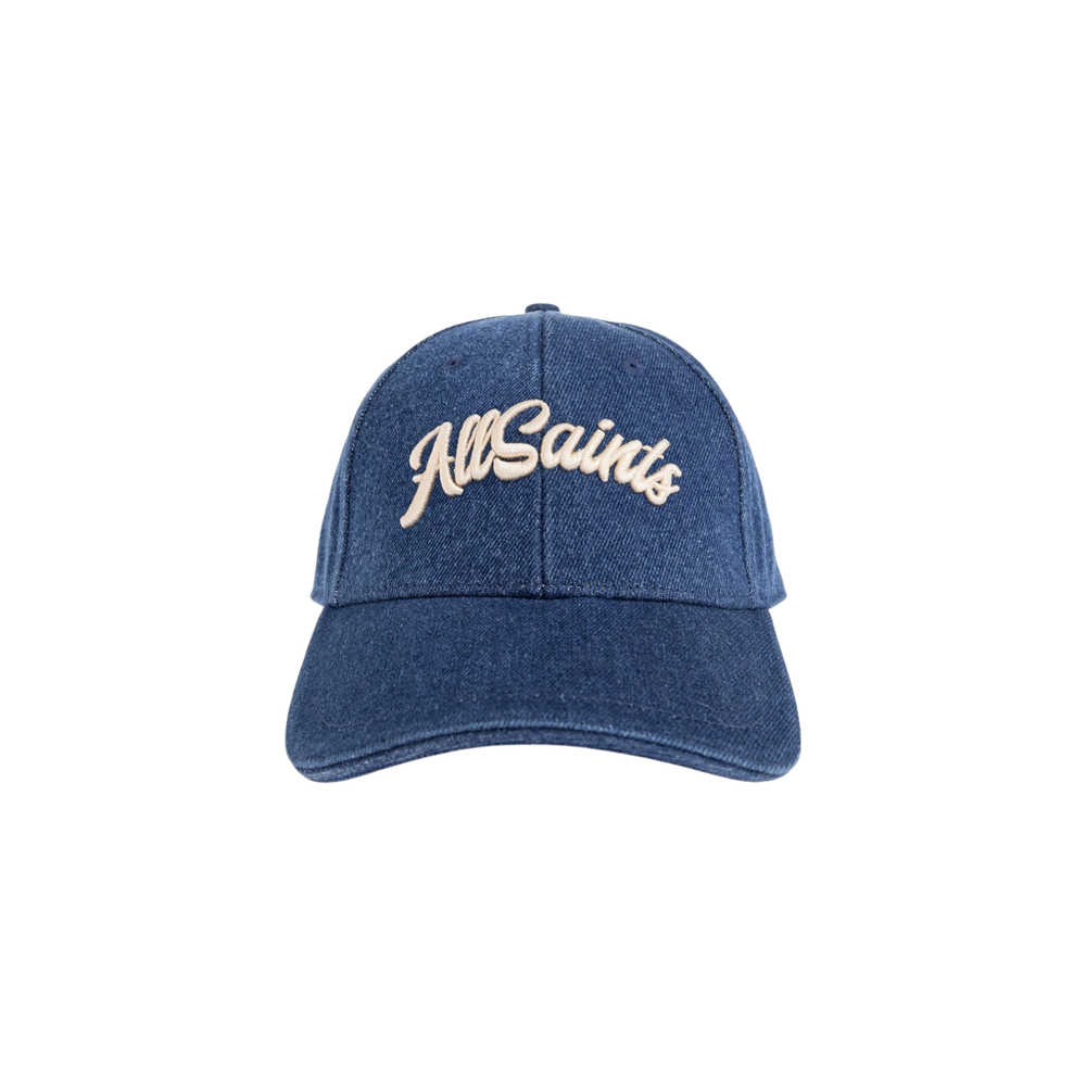 Allsaints Logo Denim Baseball Cap