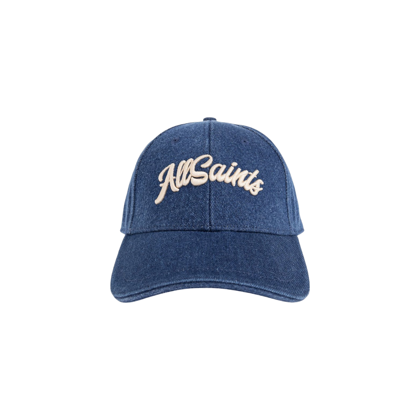Allsaints Logo Denim Baseball Cap