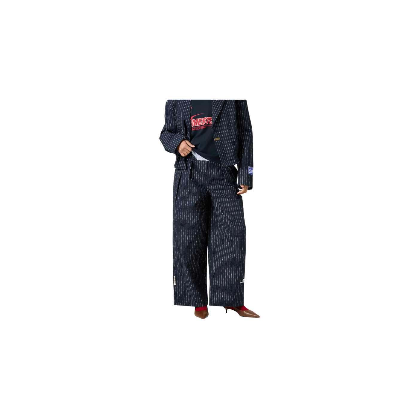 Eme Studios Alt Navy Tailored Pants
