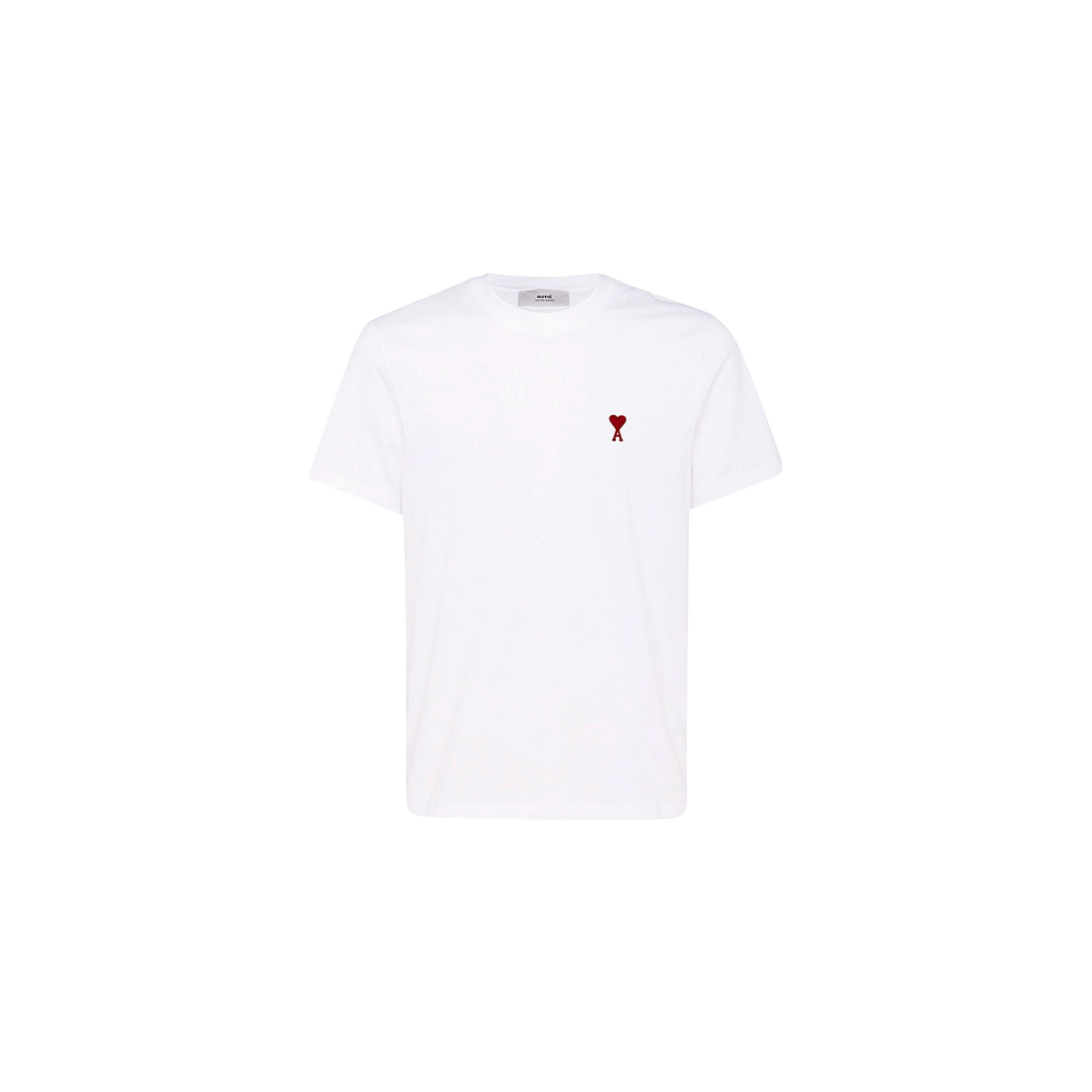 AMI Logo Embroidered Crewneck T-Shirt