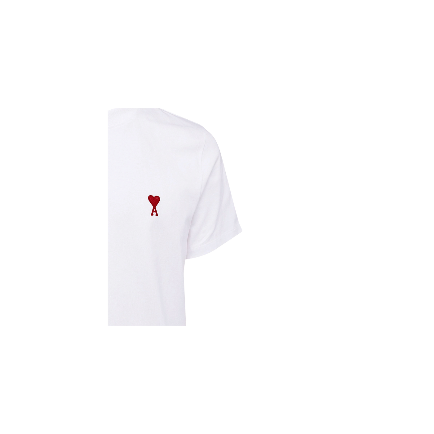 AMI Logo Embroidered Crewneck T-Shirt