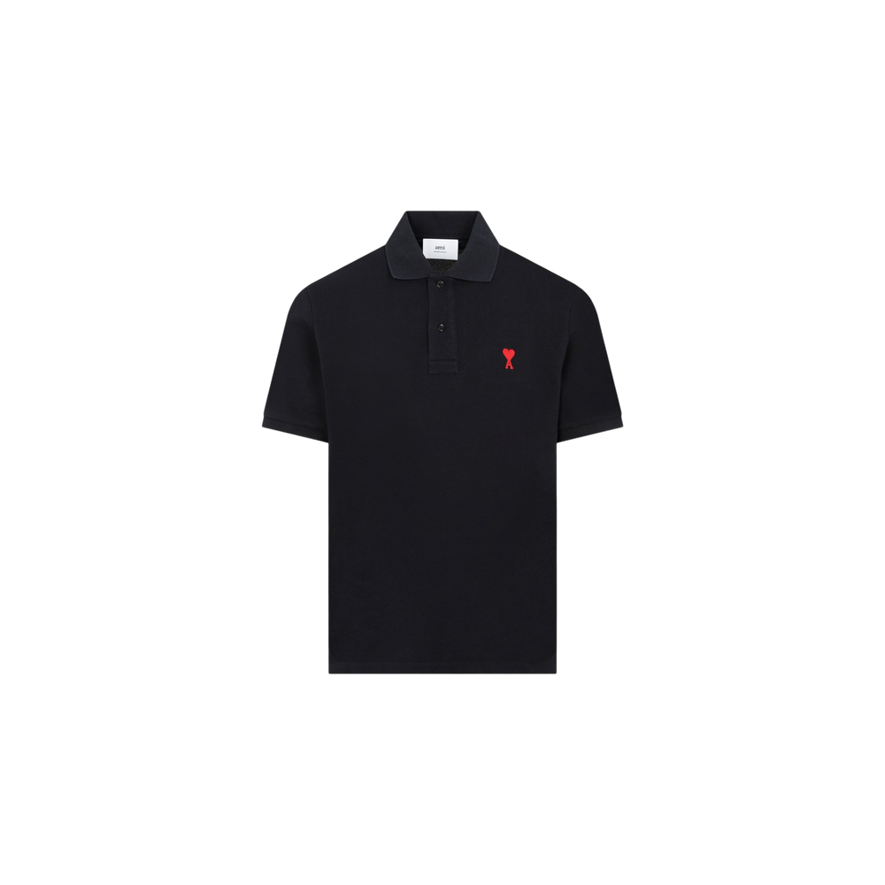 AMI Ami de Coeur Logo Embroidered Polo Shirt