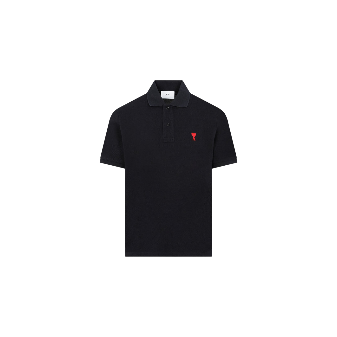 AMI Ami de Coeur Logo Embroidered Polo Shirt