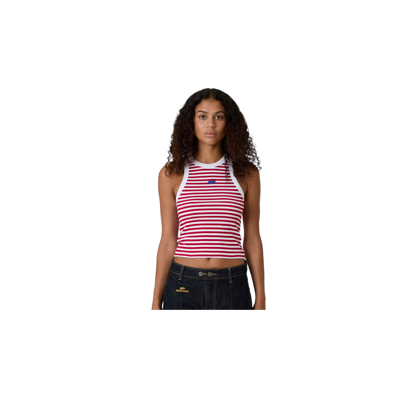Eme Studios Anny Cherry Striped Tank Top