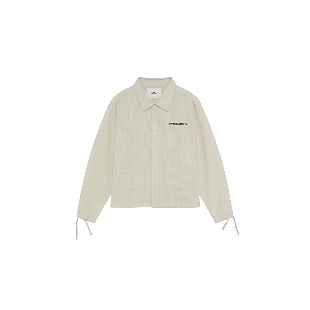 Eme Studios Areal Off Sand Guayabera Shirt