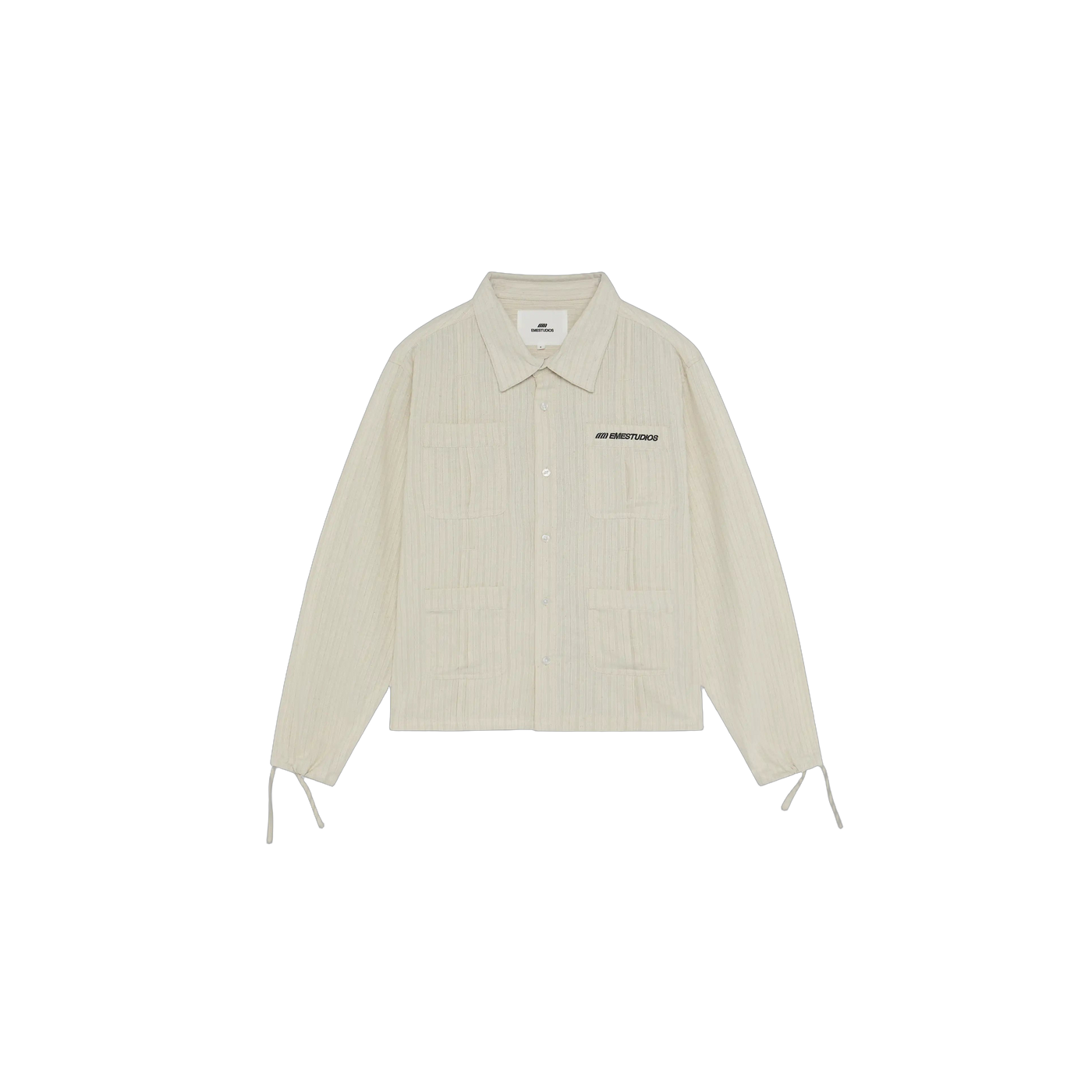Eme Studios Areal Off Sand Guayabera Shirt