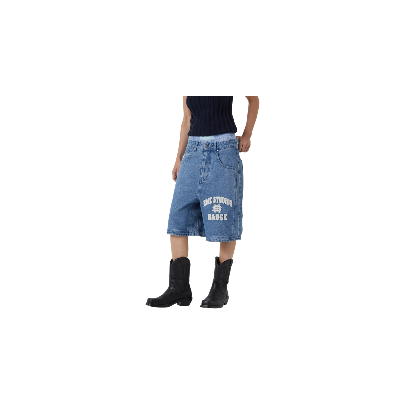 Eme Studios Badge Blue Jorts