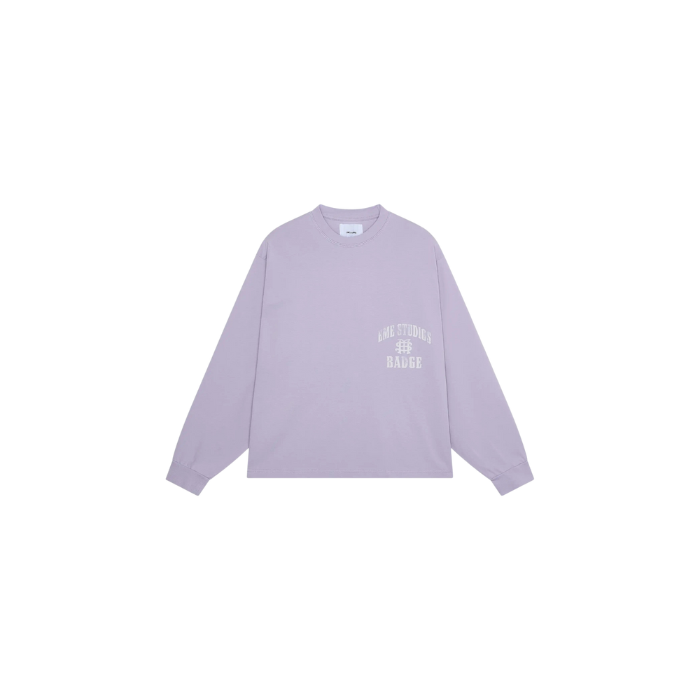 Eme Studios Badge Gray Lilac Long Sleeve