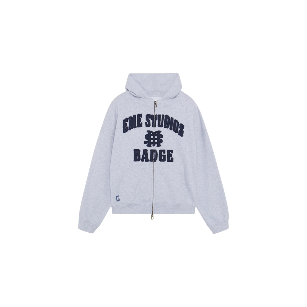 Eme Studios Badge Heather Grey Full Zip