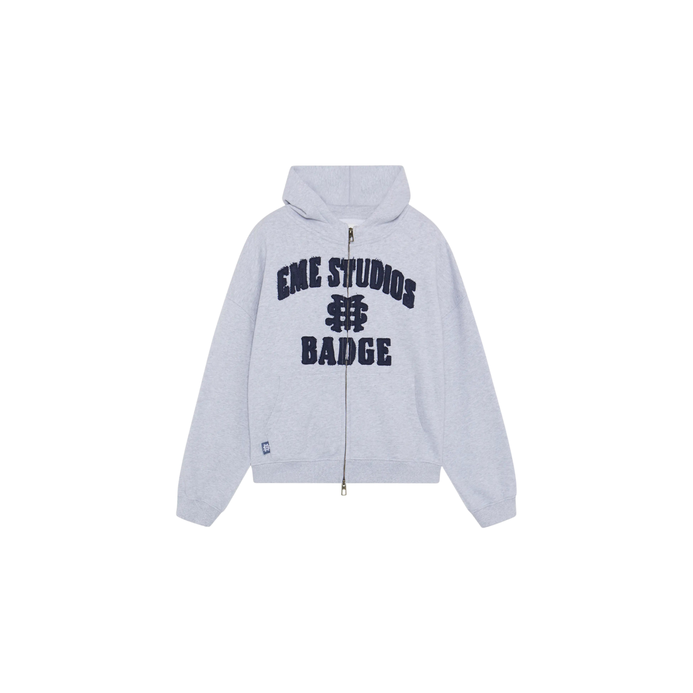 Eme Studios Badge Heather Grey Full Zip