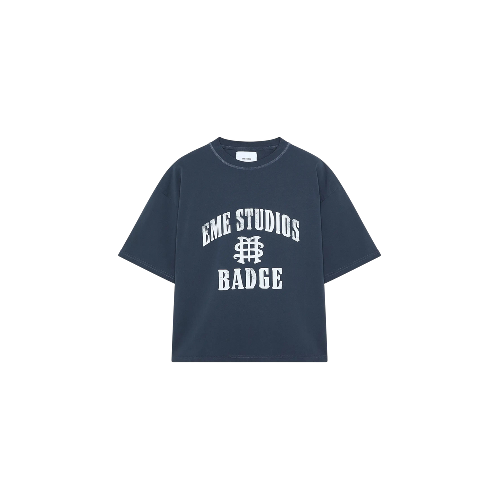 Eme Studios Badge Navy Oversized T-Shirt