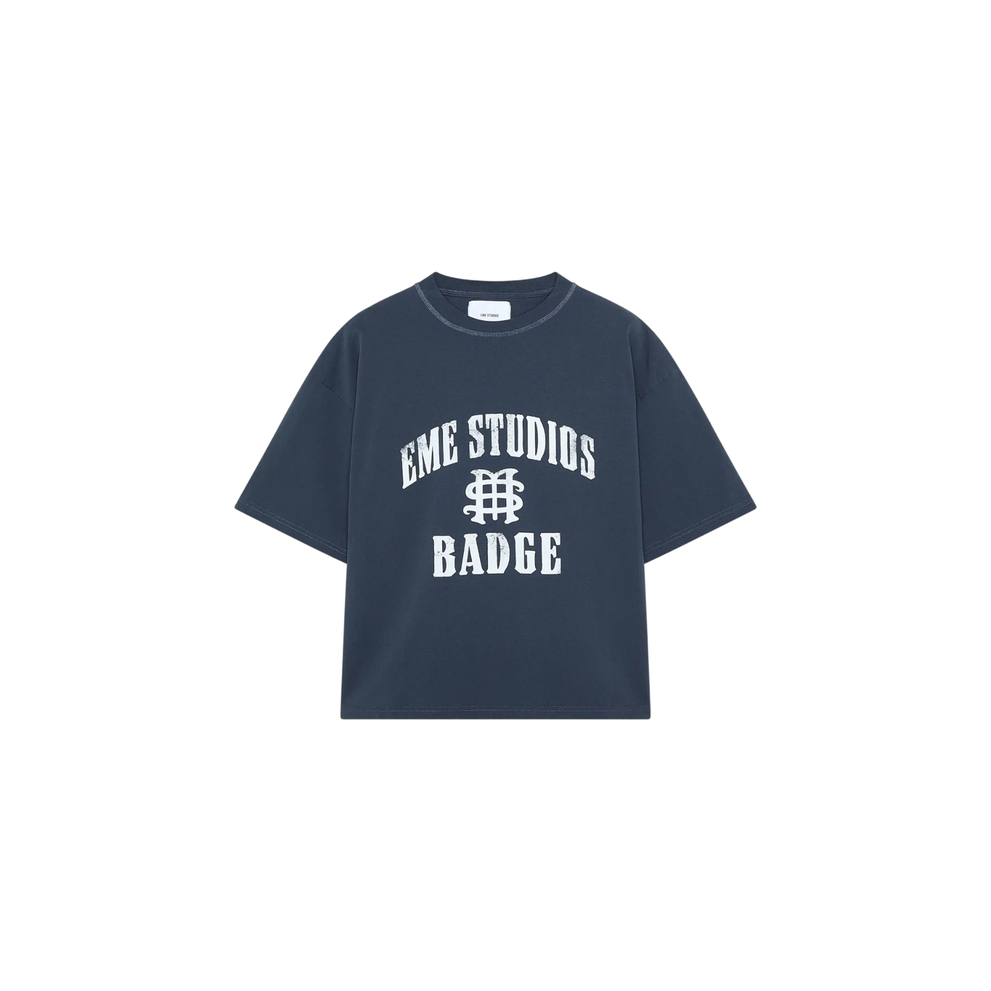 Eme Studios Badge Navy Oversized T-Shirt
