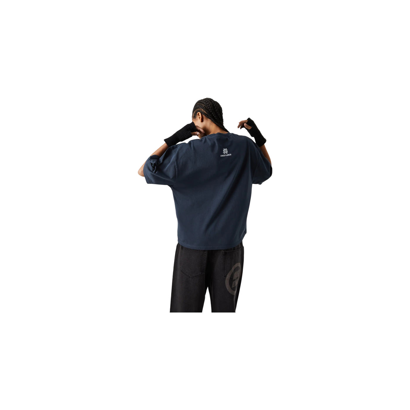 Eme Studios Badge Navy Oversized T-Shirt