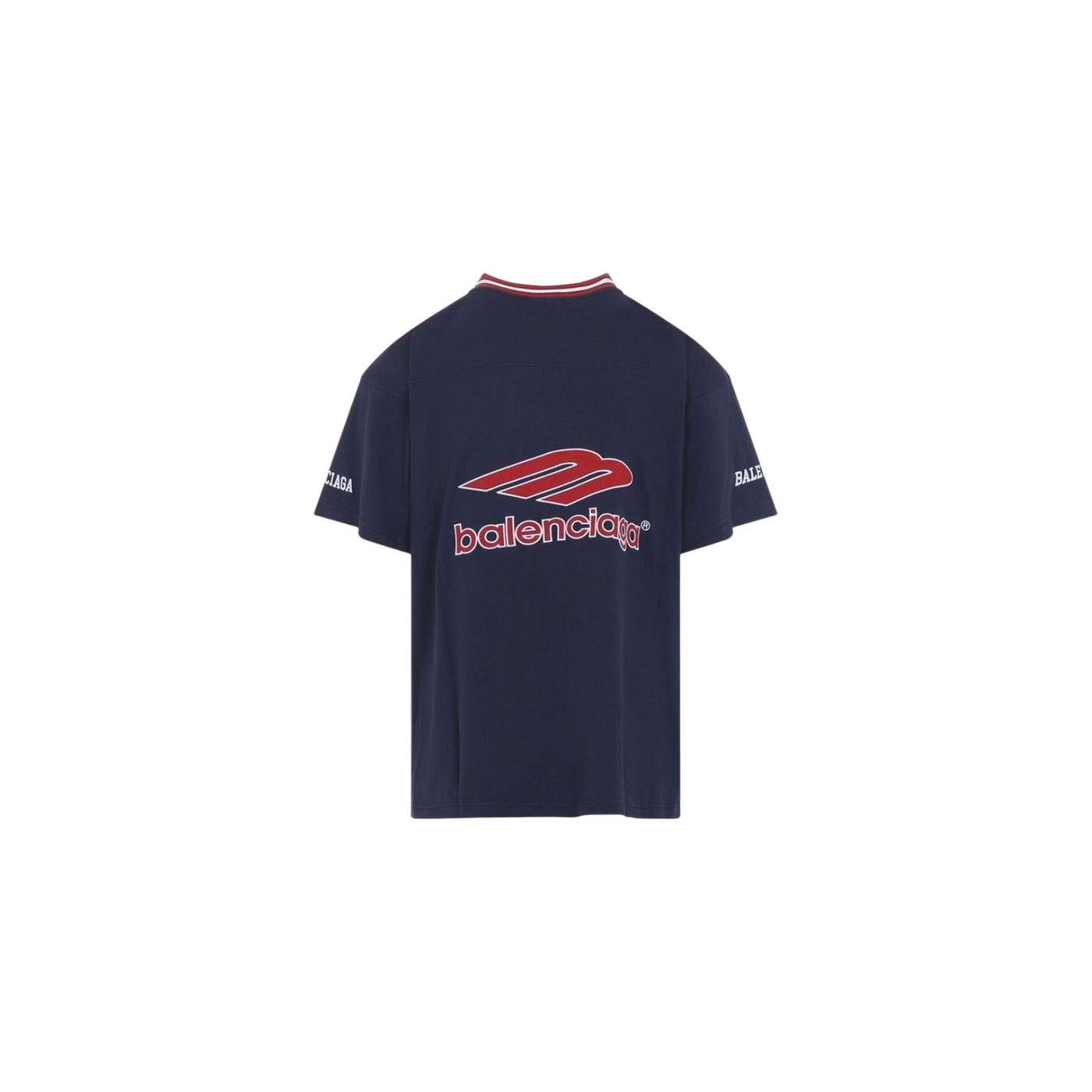 Balenciaga 3B V-Neck Oversized Football T-Shirt