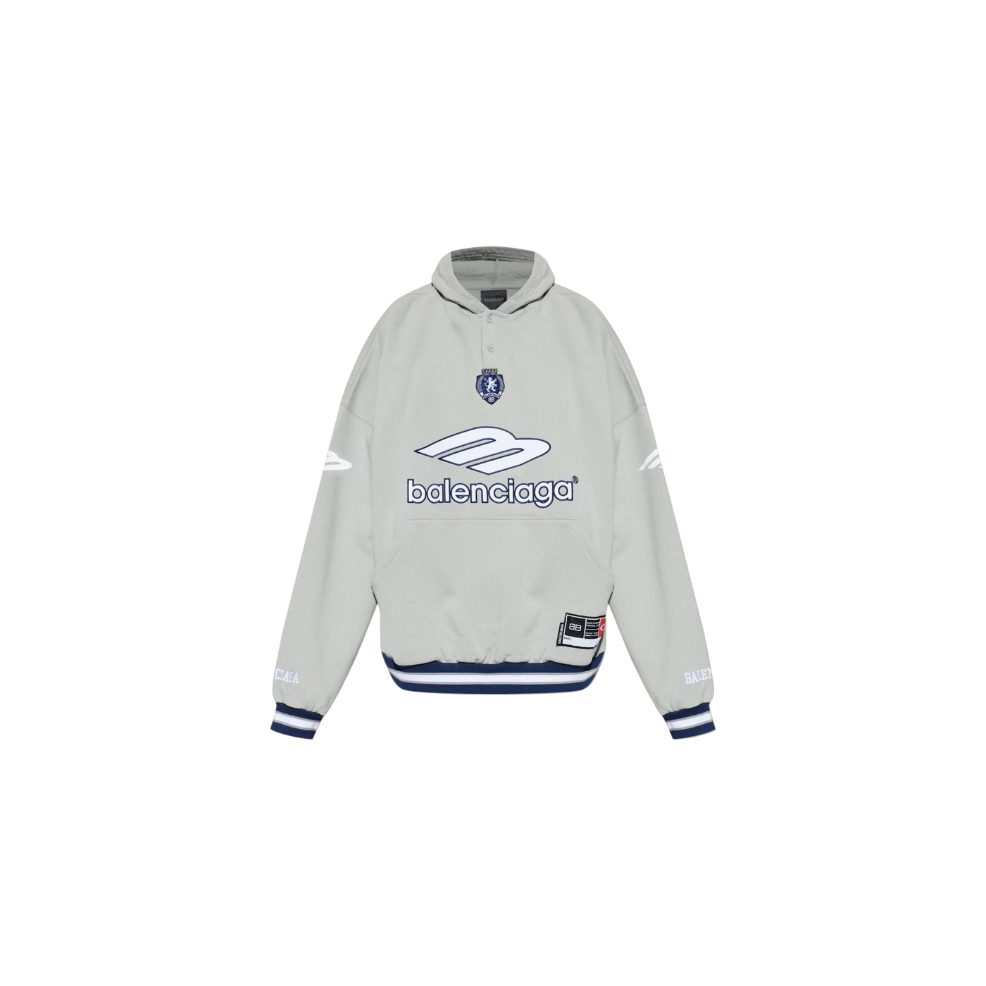 Balenciaga Logo-Detailed Polo Hoodie