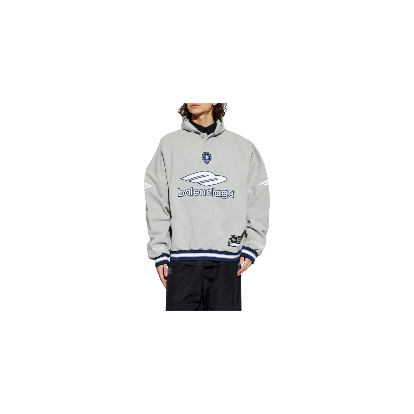 Balenciaga Logo-Detailed Polo Hoodie