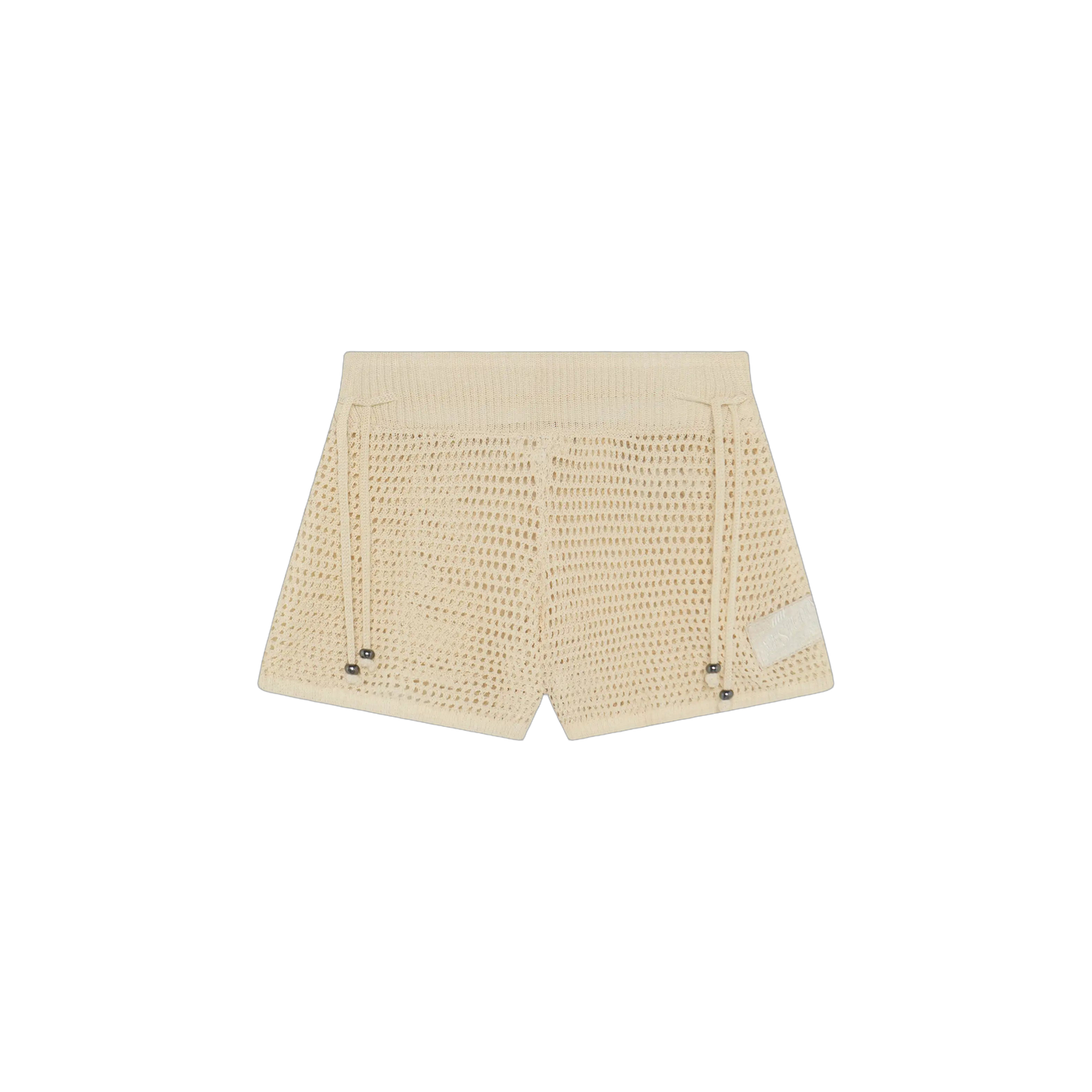 Eme Studios Barceloneta Off Sand Crochet Shorts