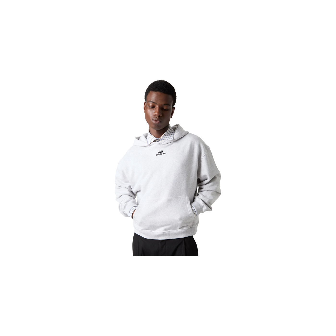 Eme Studios Basic Heather Grey Oversized Hoodie
