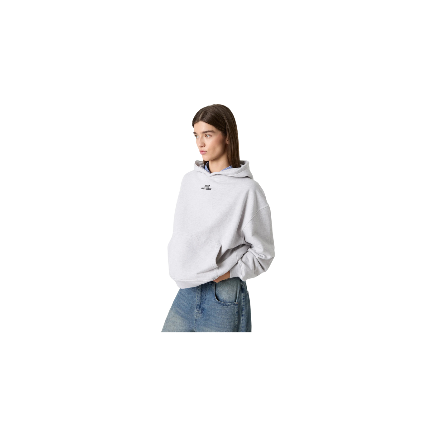 Eme Studios Basic Heather Grey Oversized Hoodie