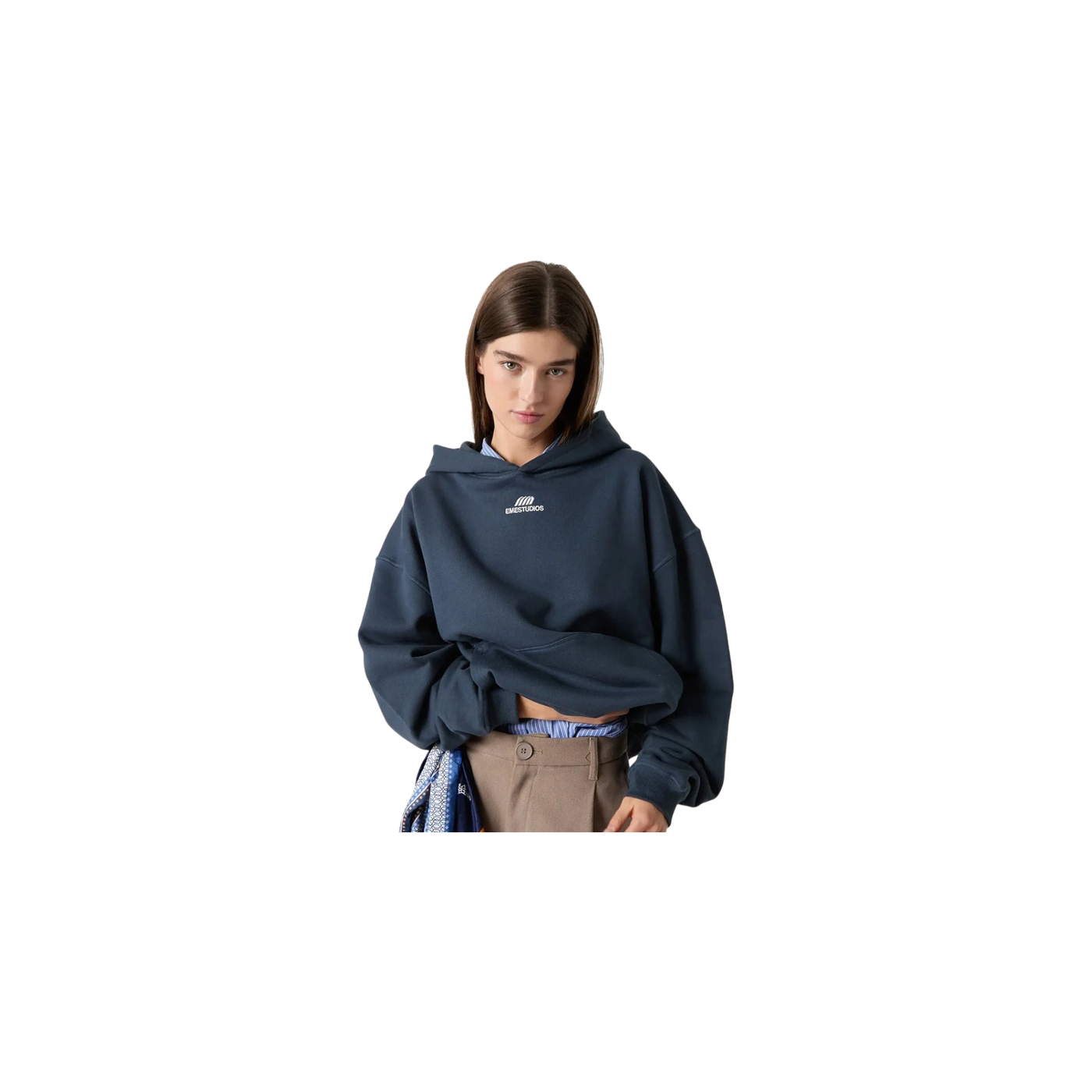 Eme Studios Basic Navy Oversized Hoodie