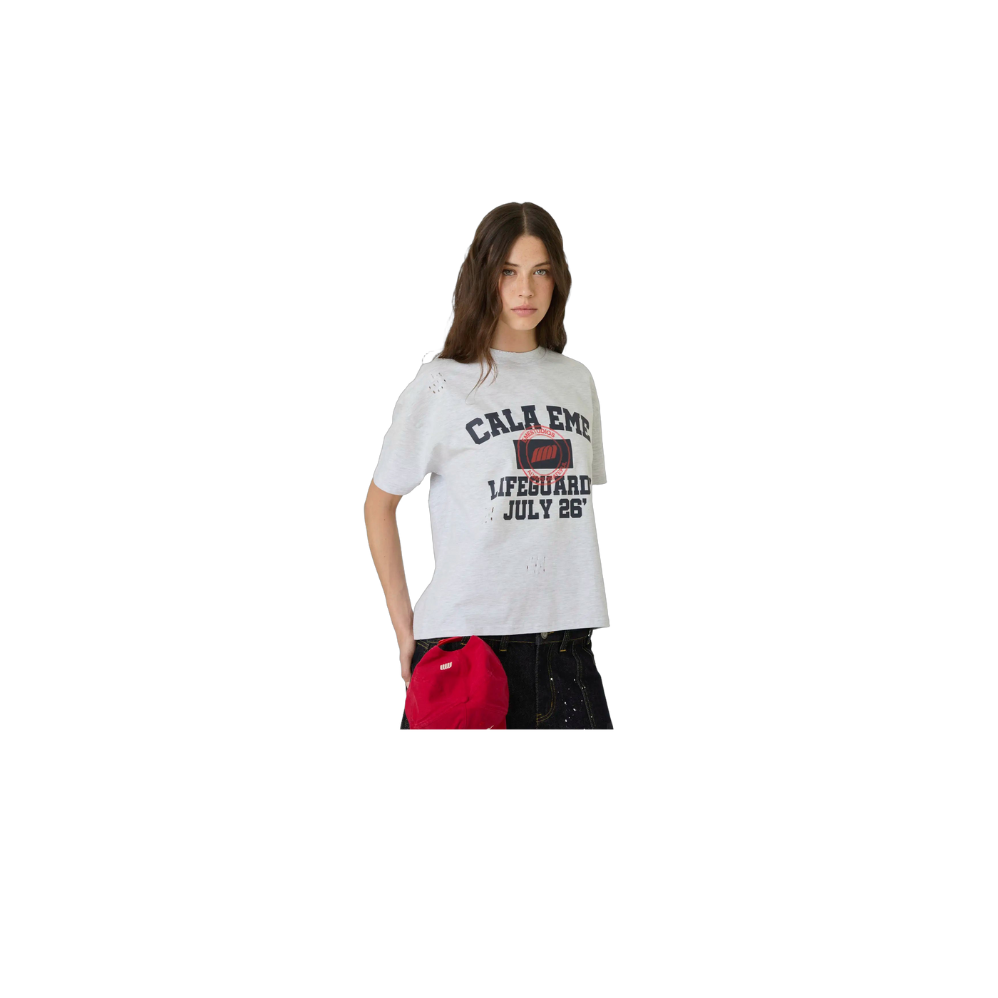 Eme Studios Belmont Heather Grey Oversized T-Shirt