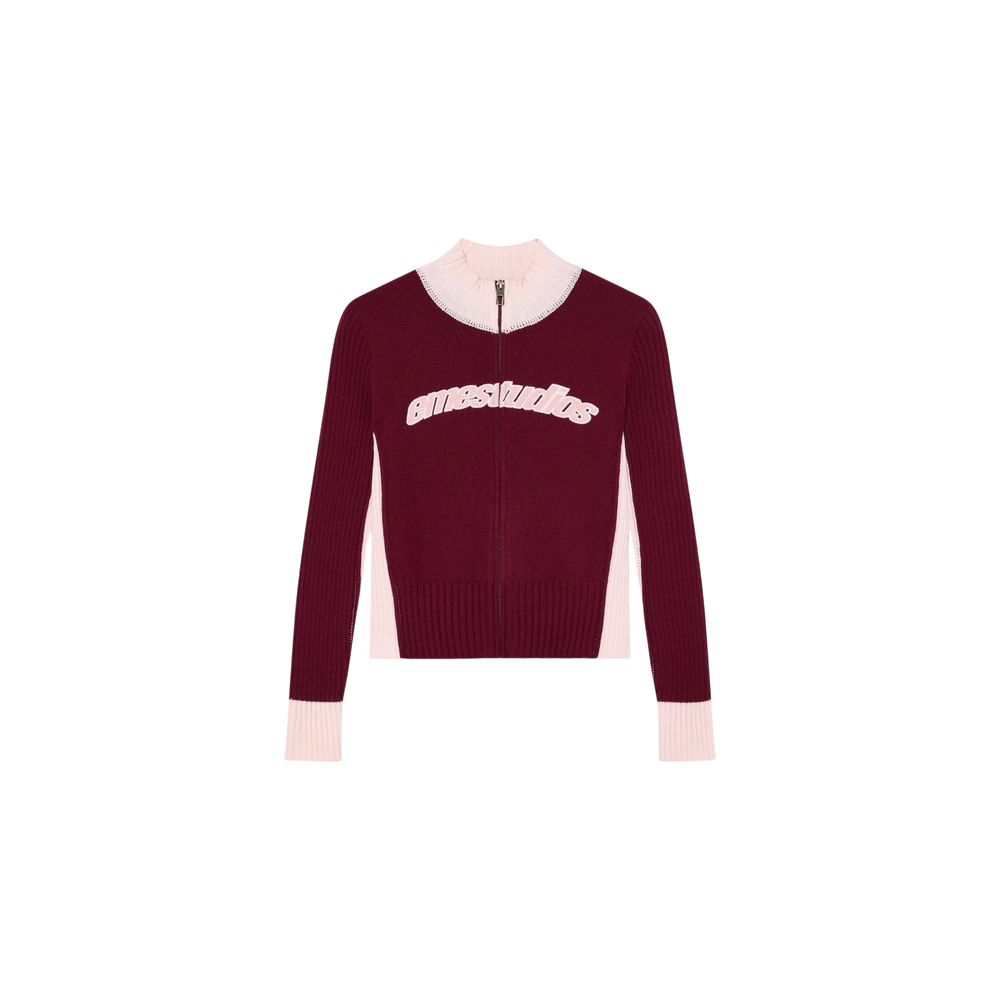 Eme Studios Betty Burgundy Zipper Knit