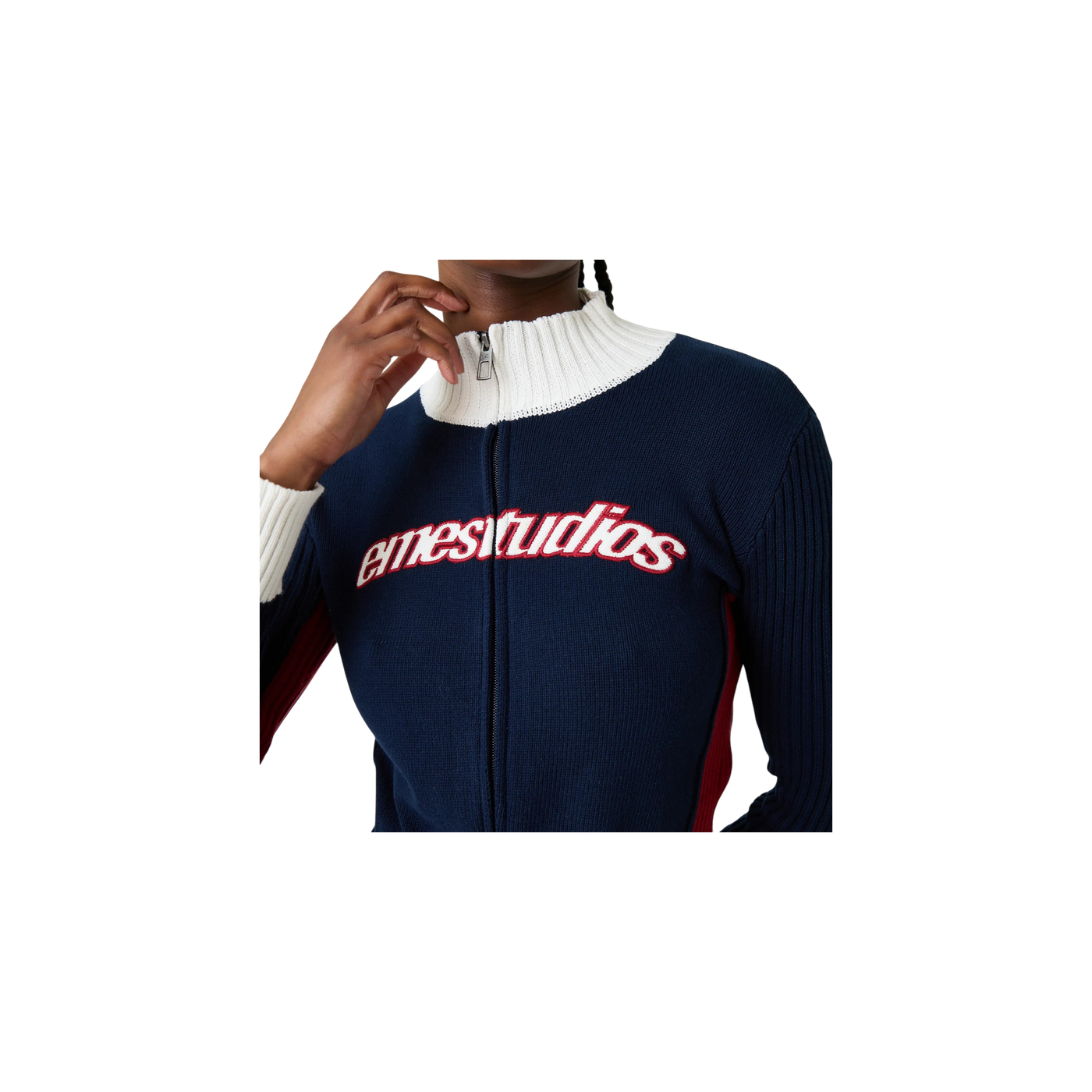 Eme Studios Betty Navy Zipper Knit