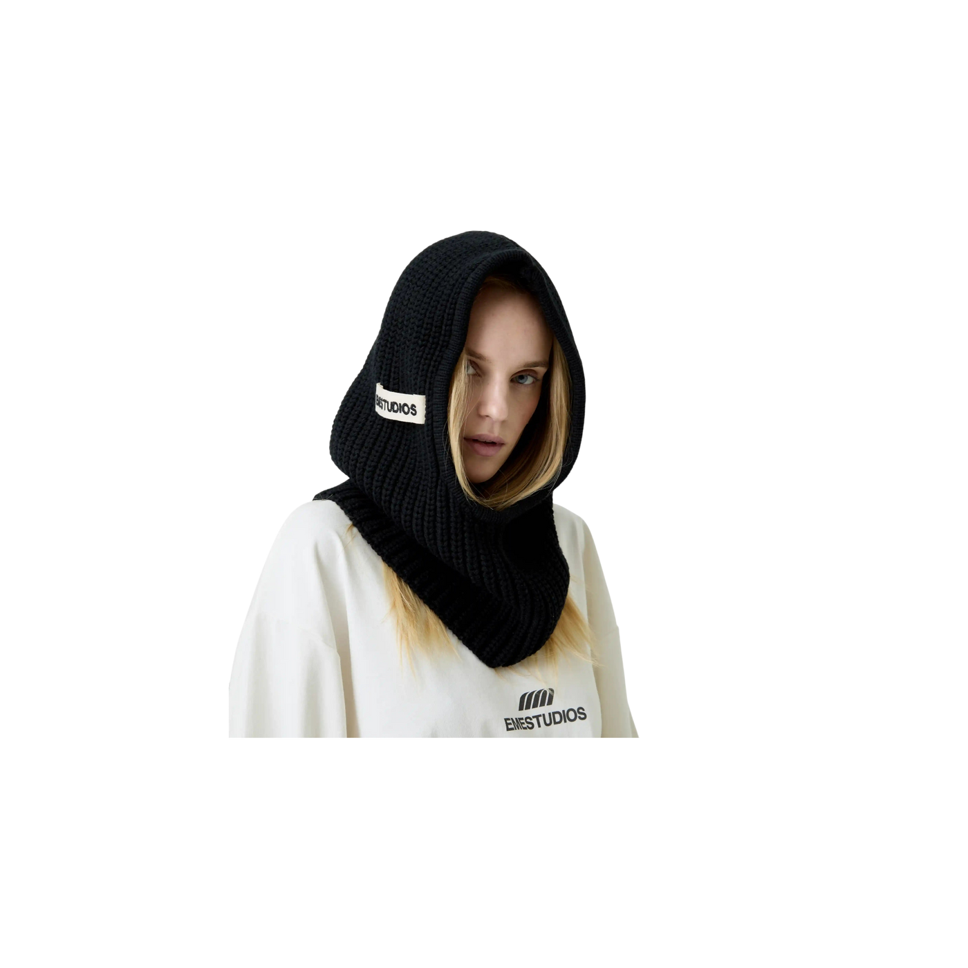 Eme Studios Black Knit Balaclava